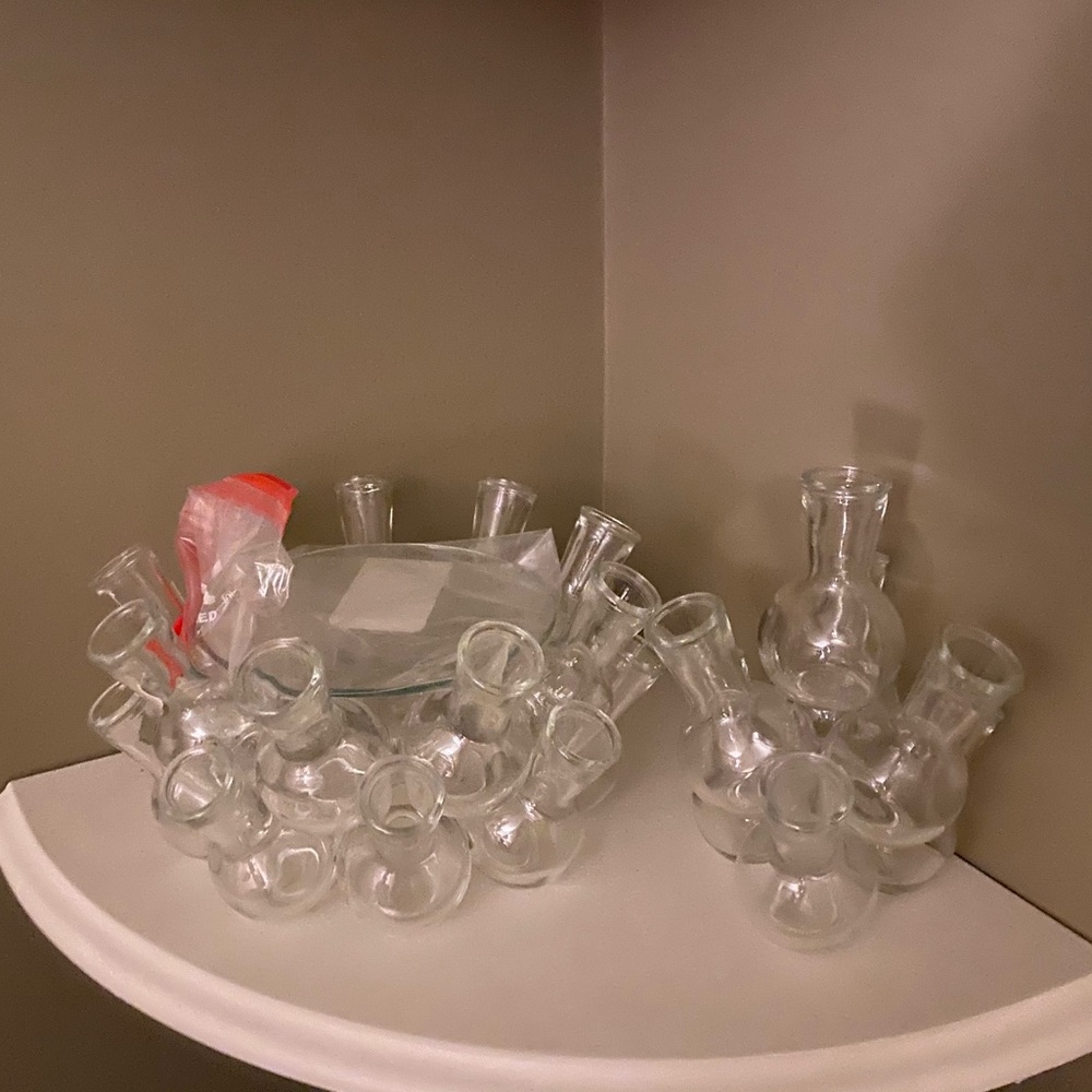 Pottery barn two part vase